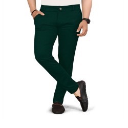 Mens Lycra Pant (Bottle Green)