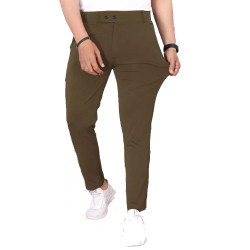 Mens Lycra Pant (Brown)